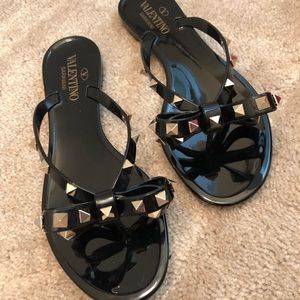 Valentino Rockstud Jelly Thong